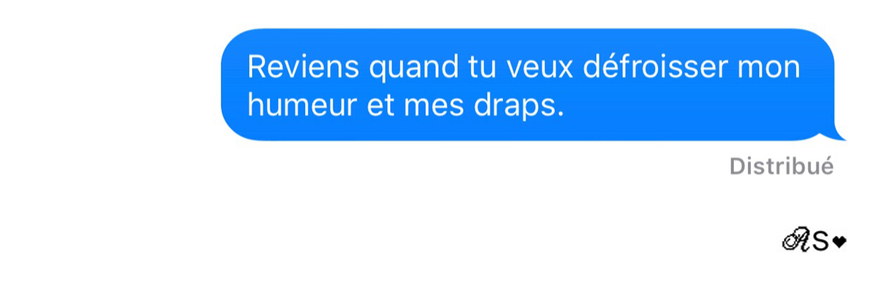 Amours solitaires message 4